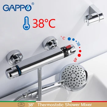

GAPPO Shower faucet bathroom faucet mixer waterfall bath taps bath shower thermostatic wall mounted shower faucet set