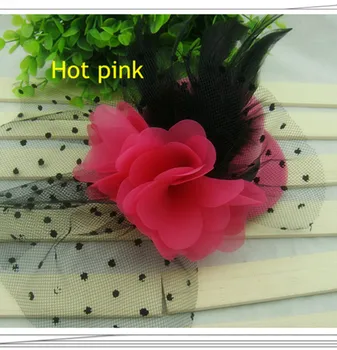 

Multiple color crinoline fascinator wedding headwear elegant mesh show hair accessories free shipping suit for all season MSF242