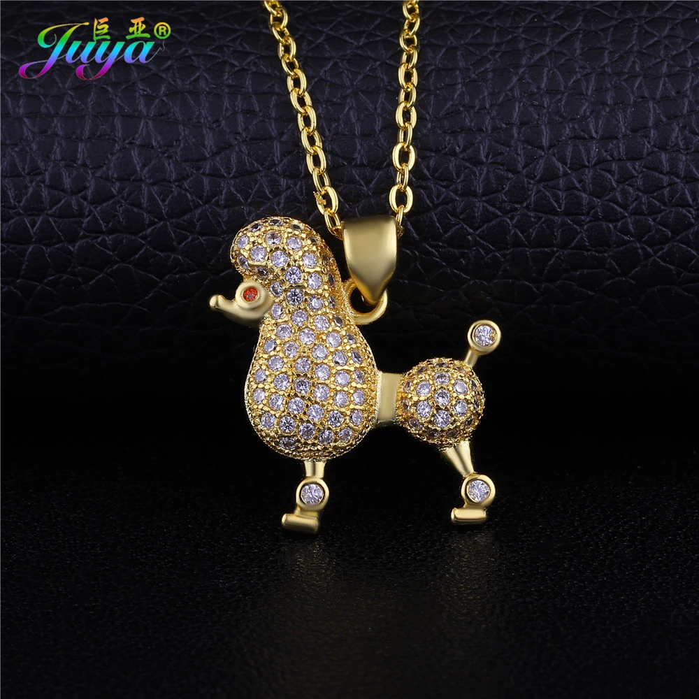 poodle necklace charm