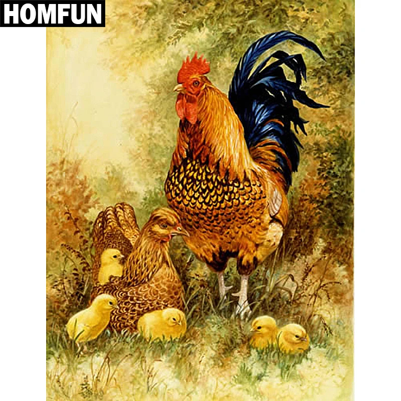 Алмазная живопись HOMFUN A03816 полноразмерная/круглая вышивка 5D сделай сам семейство