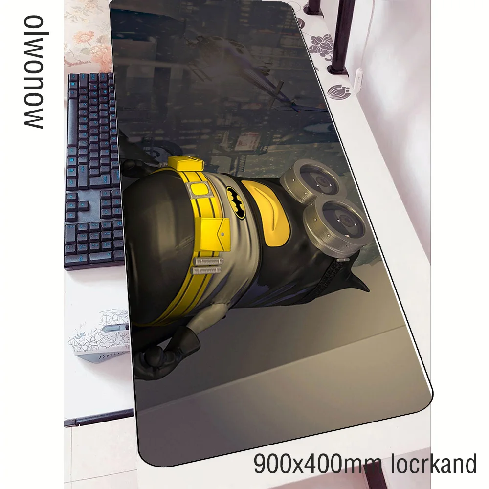 Minions mouse pad locked edge pad to mouse notbook computer mousepad High quality gaming padmouse g