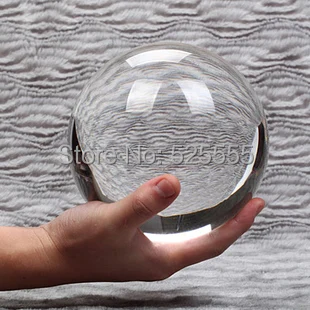 

Free shipping HOT Sell ASIAN QUARTZ ultra Clear 80mm crystal magic props ball with wood base