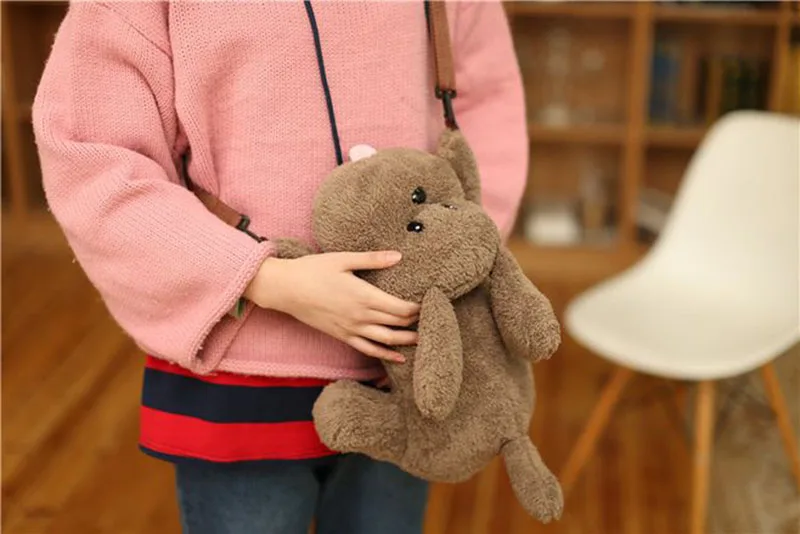Cute Dog Crossbody Bag Shoulder Bag for Phone Anime Yuri on Ice Soft Lovely Victor's Pet Poodle Dog Plush Doll Toys Cosplay Gift (1)