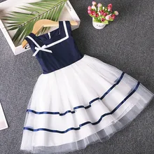 Летнее платье для девочек, платья г. Консервативный стиль, детское платье принцессы, костюмы для вечеринки в честь Дня Рождения, детская одежда, От 3 до 9 лет