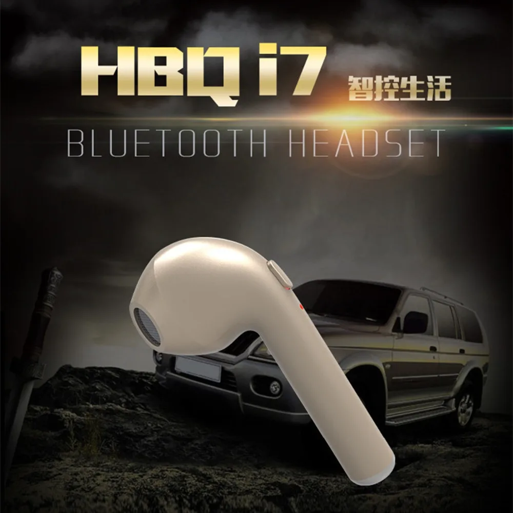 HB i7, беспроводные наушники, Bluetooth гарнитура, беспроводные, стерео, спортивные, в ухо, один наушник с микрофоном для iPhone 7 Plus, samsung, Xiaomi