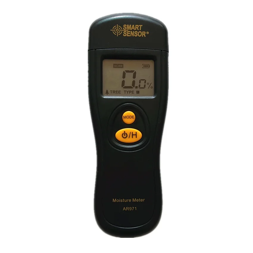 

SMART Sensor AR971 Digital Wood Timber Moisture Meter Tester Hygrometer Moisture Analyzer Damp Detector Tree Humidity Meter