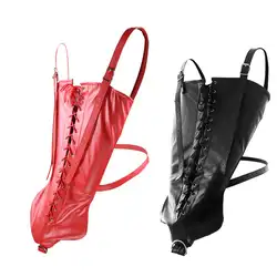 БДСМ черный на шнуровке секс плотная ручная вязка сумка кожа связывание браслеты на запястье ремни регулируемые наручники сексуальные