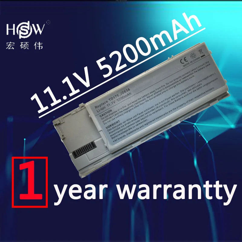 HSW oem Батарея для Dell Latitude D620 D630 D630c D631 точного M2300 RD301 TC030 TD116 TD117 TD175 TG226 UD088 KD494 KD495 |