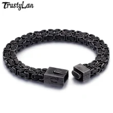 TrustyLan, Новое поступление, винтажный браслет «Лучший Друг» для мужчин, цепочка из нержавеющей стали, мужские браслеты,, байкерские ювелирные изделия
