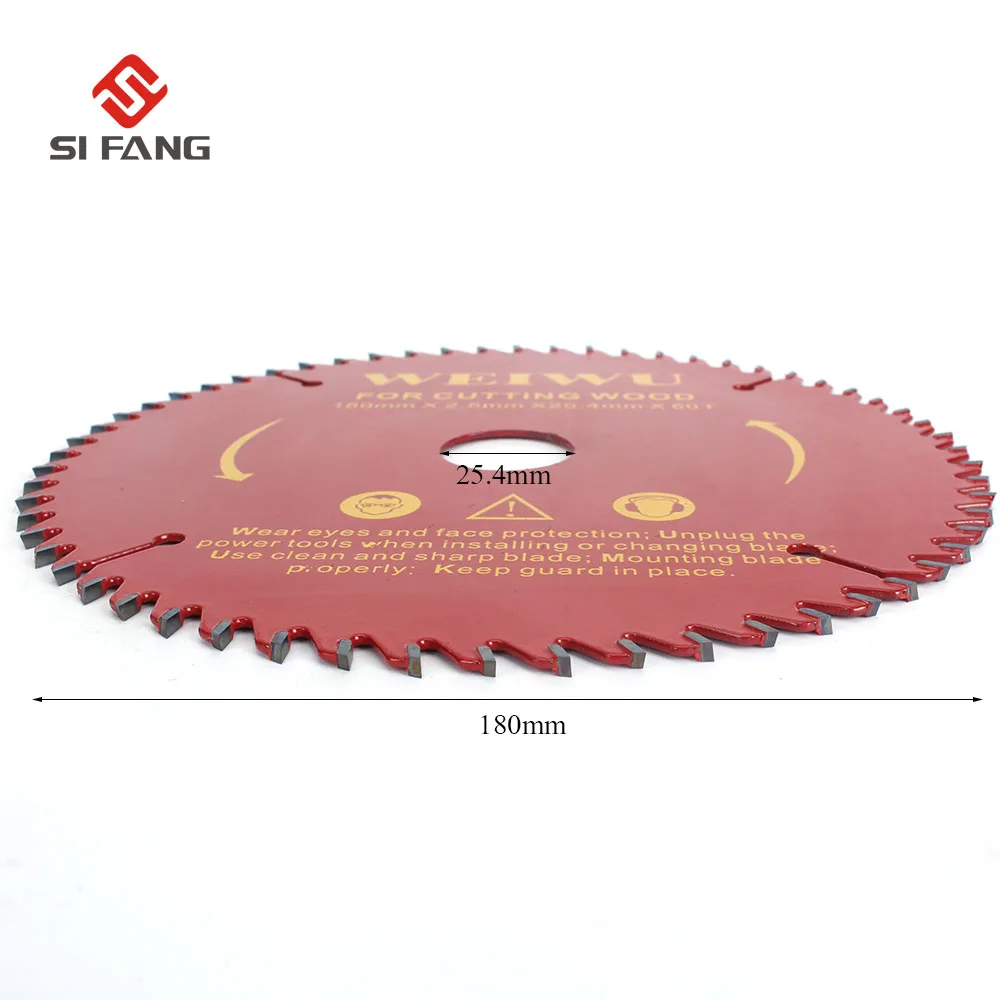 7 "180 мм карбида пильный диск для распиловки древесины 40 т 60 т 80 т Деревообработка резак инструмент aperture 25,4 мм Высокое качество