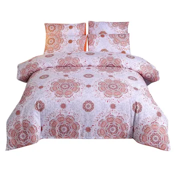 

Quilt Cover Set Polyester Bed Cover Set Bedding Bedding Bohemian National Wind Quilt Without Sheet Cover Three-piece W715