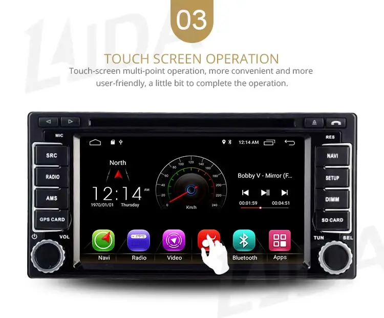 Flash Deal LJDA 2 Din Android 9.1 Car DVD Player For Subaru Forester Impreza 2008-2011 Wifi GPS Navi Radio 2G RAM Stereo Audio Multimedia 5