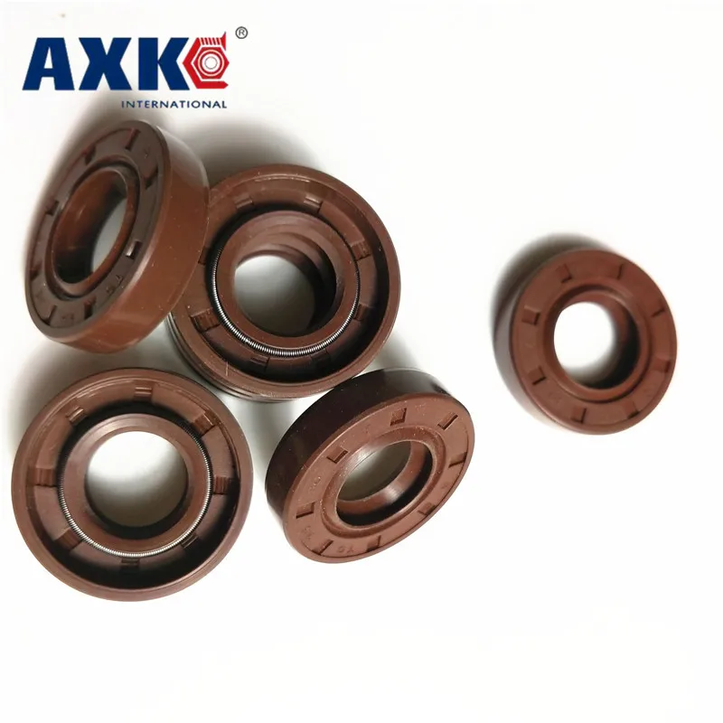 

AXK 1PCS 55x72x8/9/10 Brown Viton FKM Fluorine Rubber Spring Double Two Lip TC Ring Gasket Radial Shaft Skeleton Oil Seal