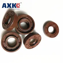 AXK 1PCS 55x72x8/9/10 Brown Viton FKM Fluorine Rubber Spring Double Two Lip TC Ring Gasket Radial Shaft Skeleton Oil Seal
