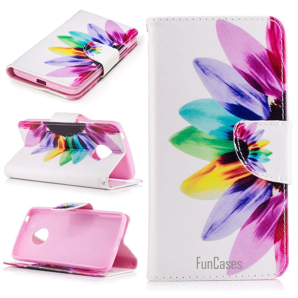 Флип Чехол Для Coque Lenovo Moto G5 чехол для Fundas Motorola крышка 5 дюймов + Подставка Карты