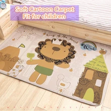 Детские супер толстые ковры 200*150 см с рисунками для детской комнаты, спальни, журнального столика, Детские Противоскользящие коврики для игр