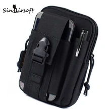 Mini Molle Taille Pack Sacs Airsoft Casual Pochette Bourse Téléphone Cas pour Iphone 6 Plus SAMSUNG Note 2 3 4 CORDURA Tissu