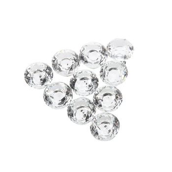 

10pcs 30mm Diamond Crystal Glass Door Drawer Cabinet Furniture Handle Knob Screw