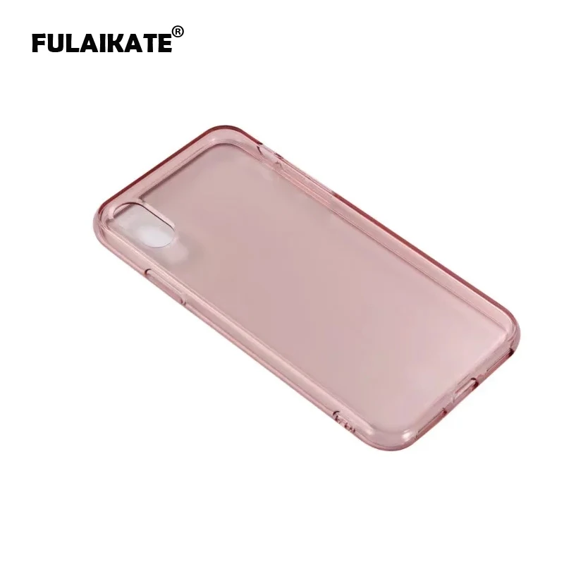 FULAIKATE прозрачный мягкий чехол карамельного цвета из ТПУ для iPhone X Ультратонкий