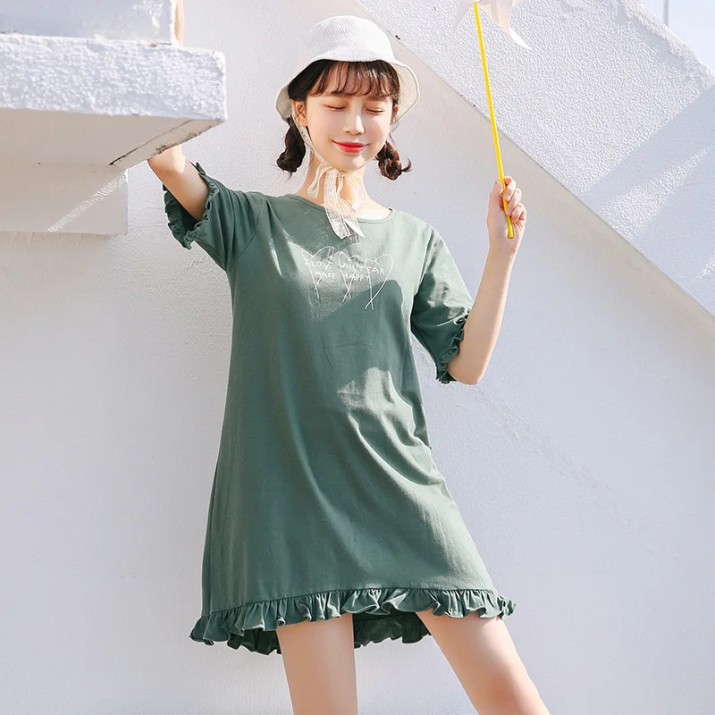 Для женщин платья Япония Kawaii леди Винтаж свободное платье летние офисные Пляж Boho женские милые корейские Harajuku одежда для Для женщин