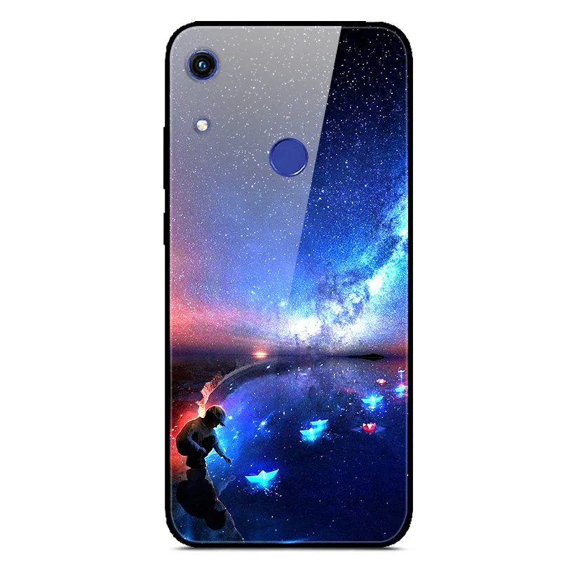 Чехол из закаленного стекла для Huawei Honor 8A Prime мягкий чехол бампер Pro телефона 2020