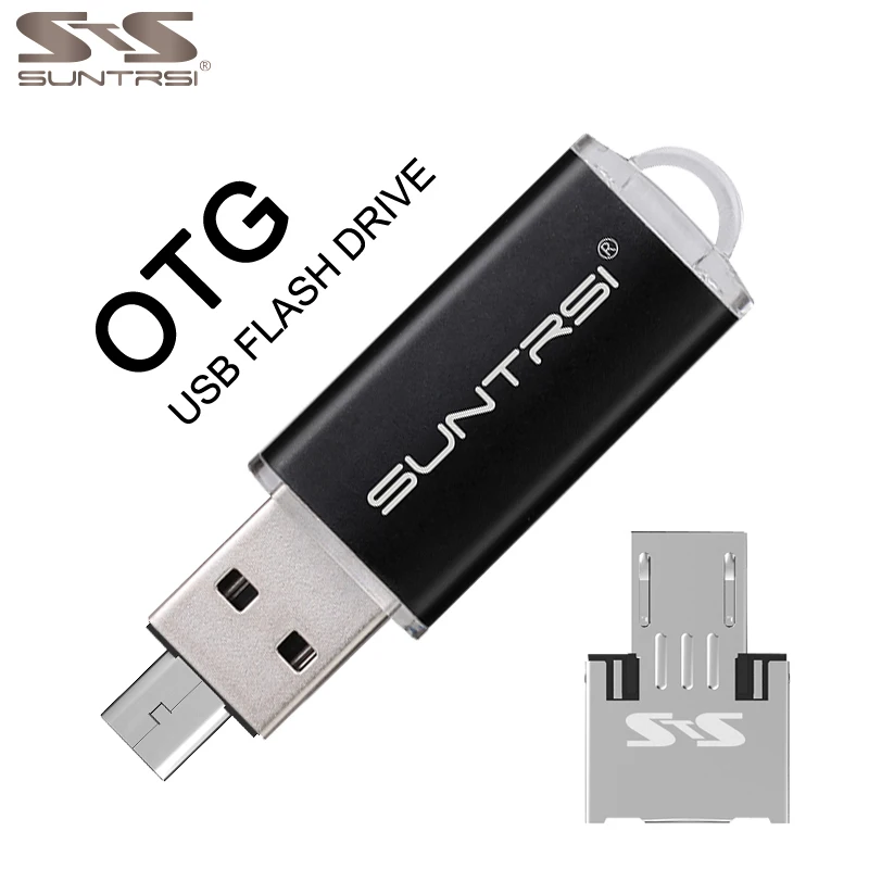 Suntrsi OTG USB флеш-накопитель 16 ГБ 32 флешка для смартфона/ПК Флешка реальная емкость 64