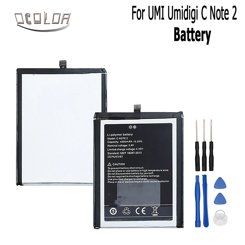 Ocolor для UMI umidigi C Note 2 батарея 4000 мАч мобильный телефон высокой реальной емкости
