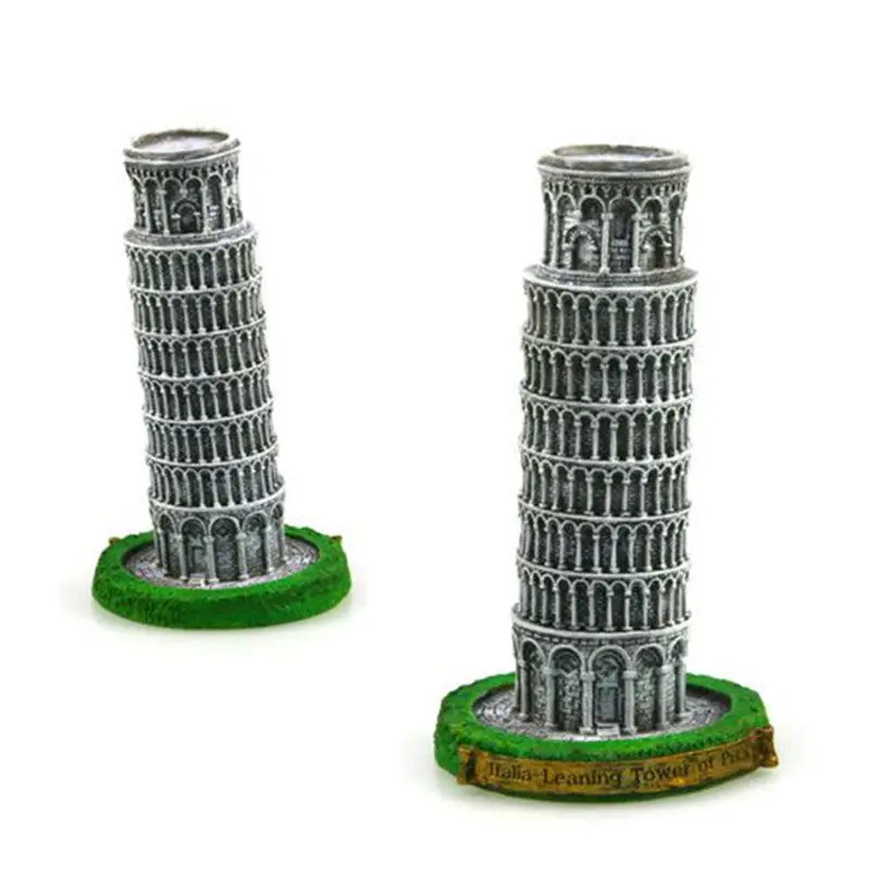 melhor Torre inclinada de Pisa, itália Criativo Resina Artesanato Famoso Marco Mundo Modelo de Turismo Presentes Da Lembrança Coleção de Decoração Para Casa