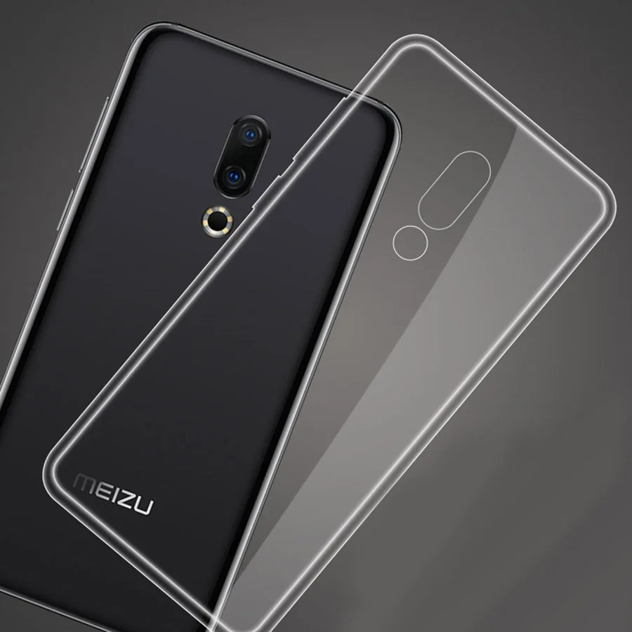 

For Meizu 16 Plus Silicone Cover Protective Clear Soft TPU Phone Case Full Glue Transparent Cover TPU For meizu 16th plus X