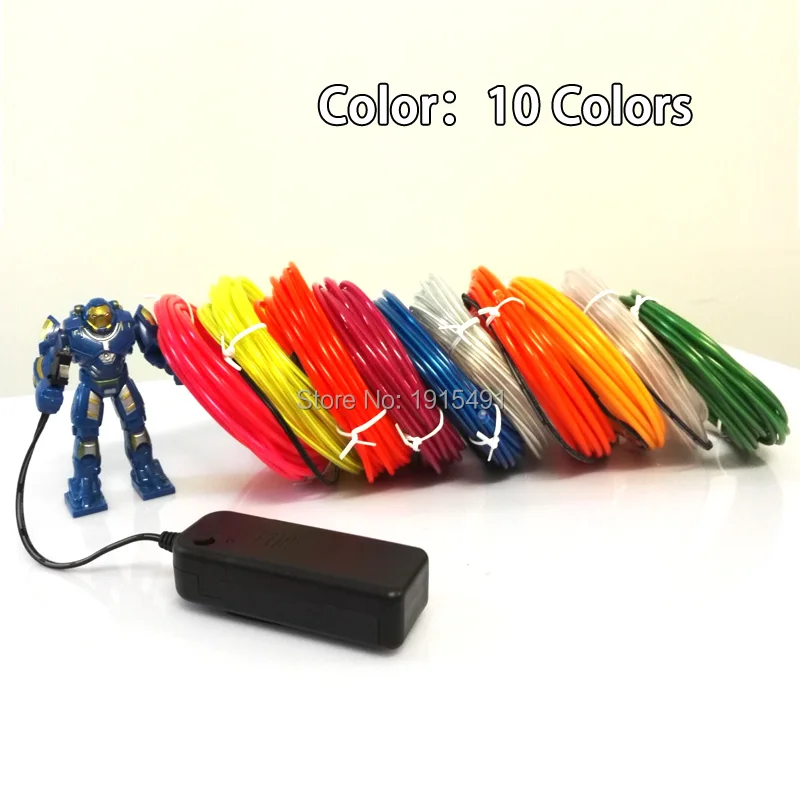 

Привлекательная неоновая Светодиодная лента, 1-10 метров, 3,2 мм, 3 В постоянного тока, белый электрокабель, веревка для мероприятий, вечеринок, украшение для свадьбы, дня рождения, вечеринки с Драйвером