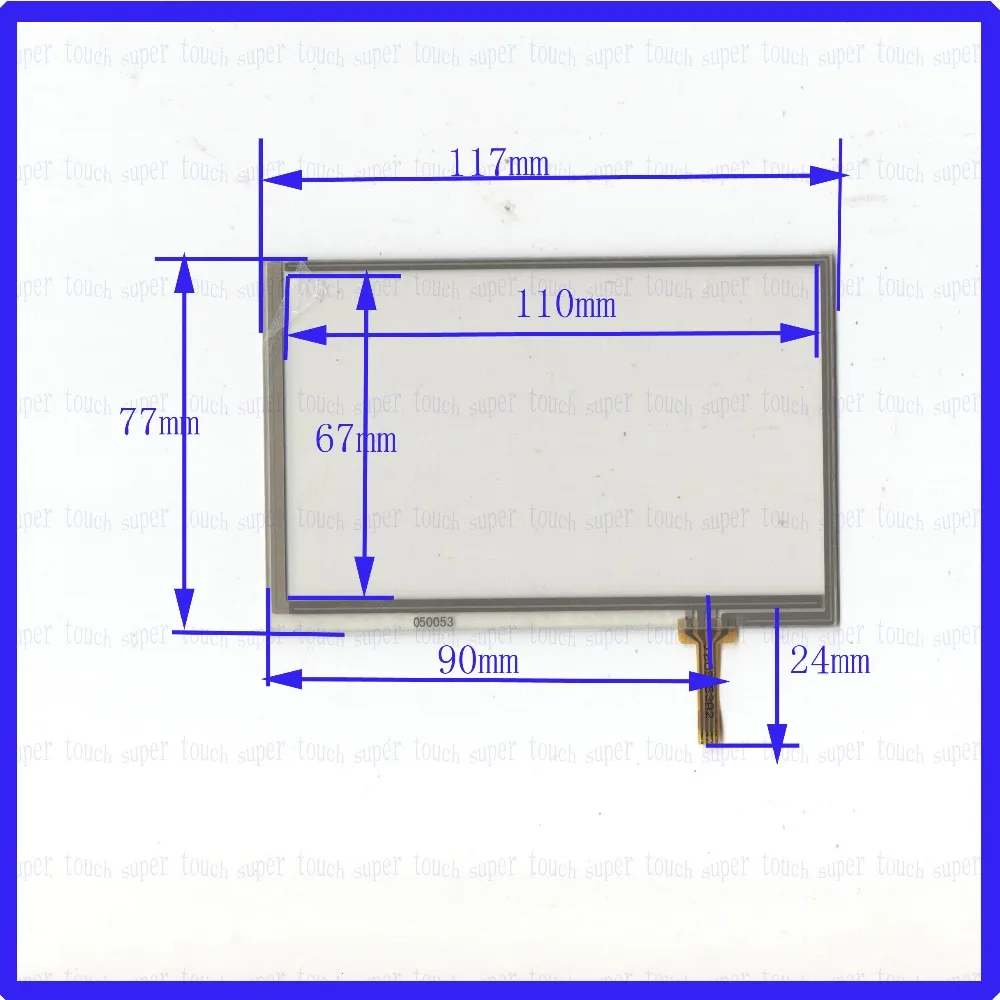 

ZhiYuSun 050053 117mm*77mm NEW 5inch 4 line For Car DVD touch screen for AM-800480LTMW00H-F 117*77 Sensor glass compatible