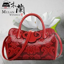 New 2015 Pu Leather Handbag Chinese Bride Wedding Packages In Red Bag Dumpling Package Printing Saddle Women Shoulder Bags