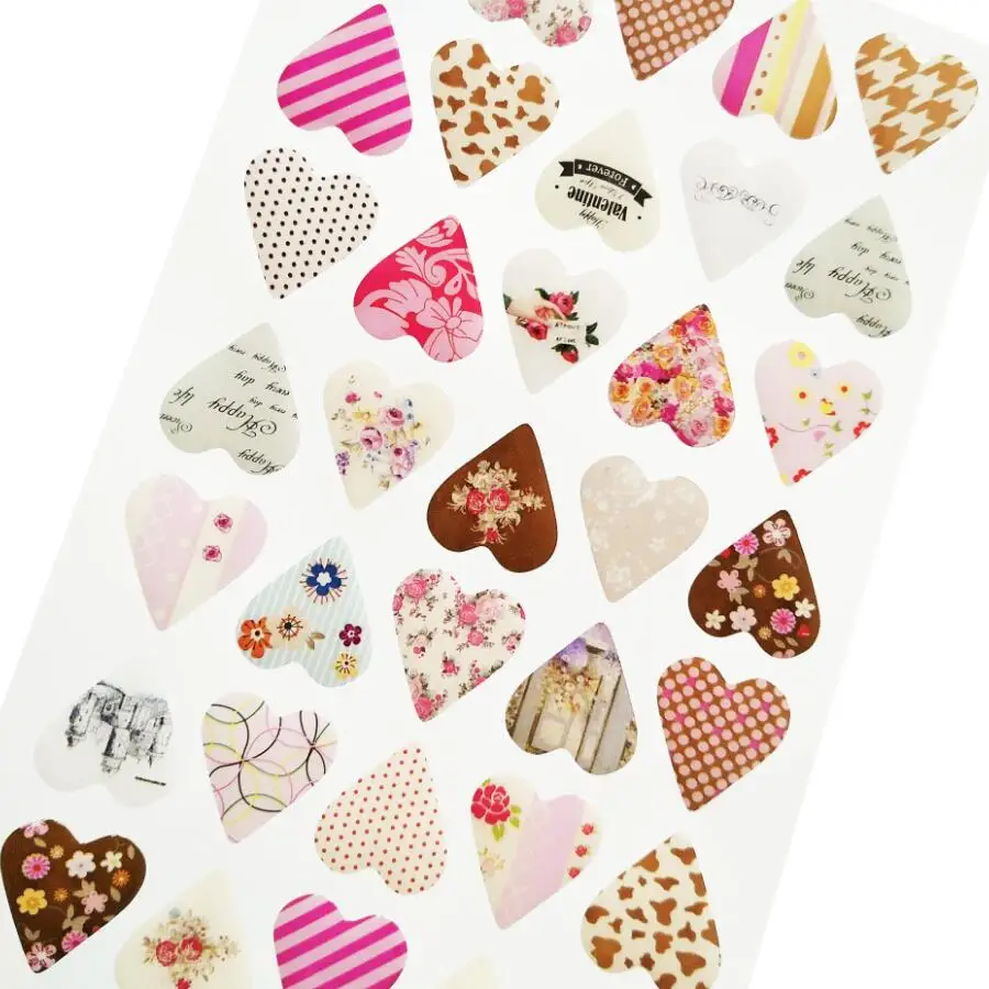 Móvel por Atacado Novidades 3d Estilo Coração Qualidade Pvc Etiqueta Faça Você Mesmo Multifunction Papelaria Adesivos 24 5packs - Lot 3 Cheap stickers style
