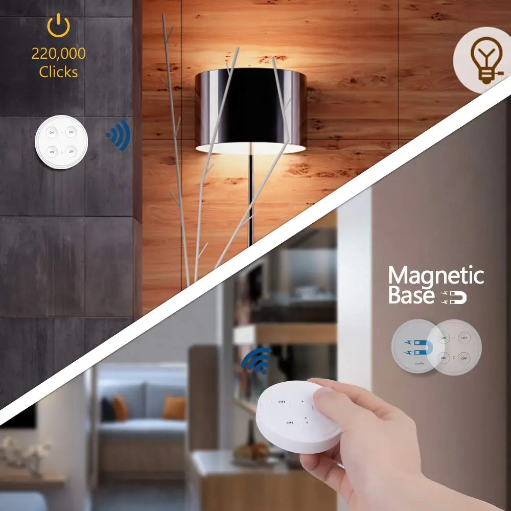 Koop Draadloze Socket Kit, EU Plug en MINI Draadloze Schakelaar, Mountable of Draagbare, afstandsbediening Apparaat Outlet tot 30m