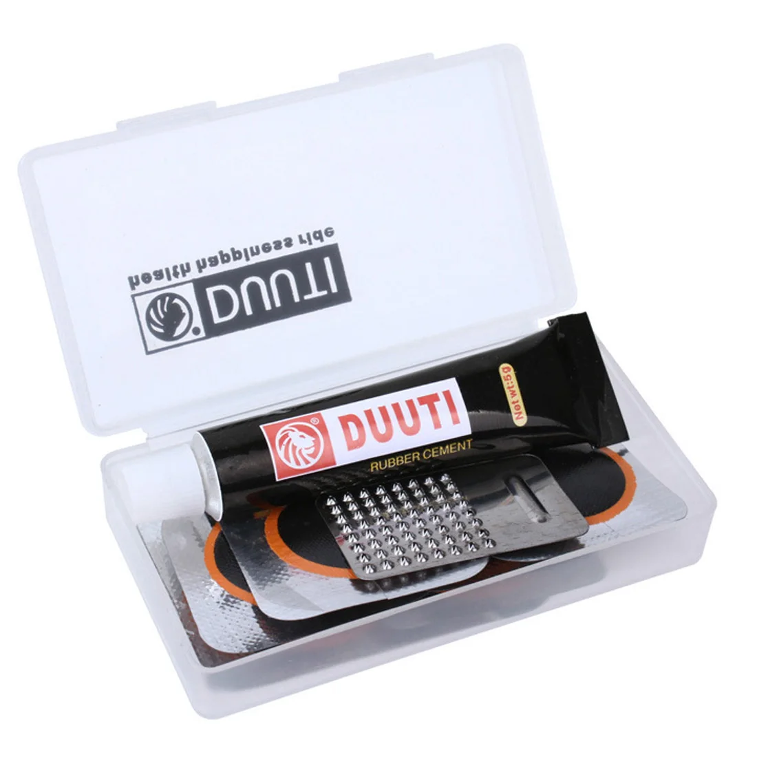 

Portable Brand New Bike Bicycle Flat Tire Repair Kit Tool Set Kit Patch Rubber Portable Fetal With Case Box