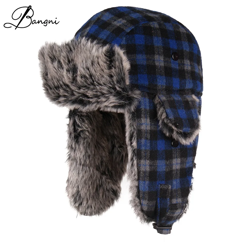 Pria Ski Topi Telinga Flaps 