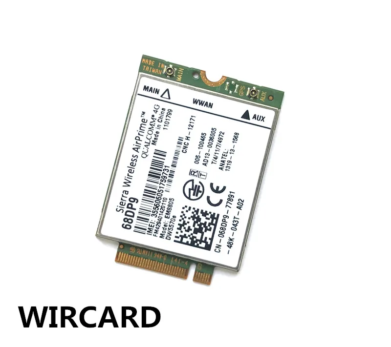 EM8805 68DP9 DW5570e HSPA + NGFF 3G карта для ноутбука Venue 8 Pro и 11 Pro|3G модемы| |
