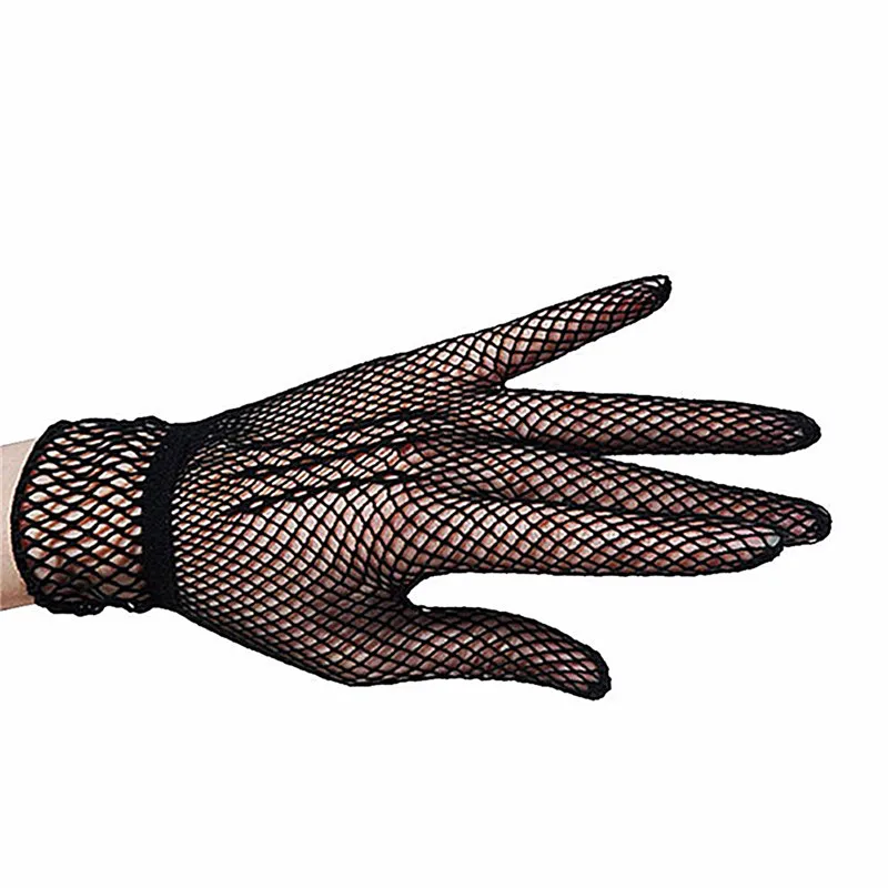 1 пара белых перчаток, женские сетчатые перчатки, летние нейлоновые солнцезащитные очки с защитой от УФ-лучей, перчатки для танцевальной вечеринки