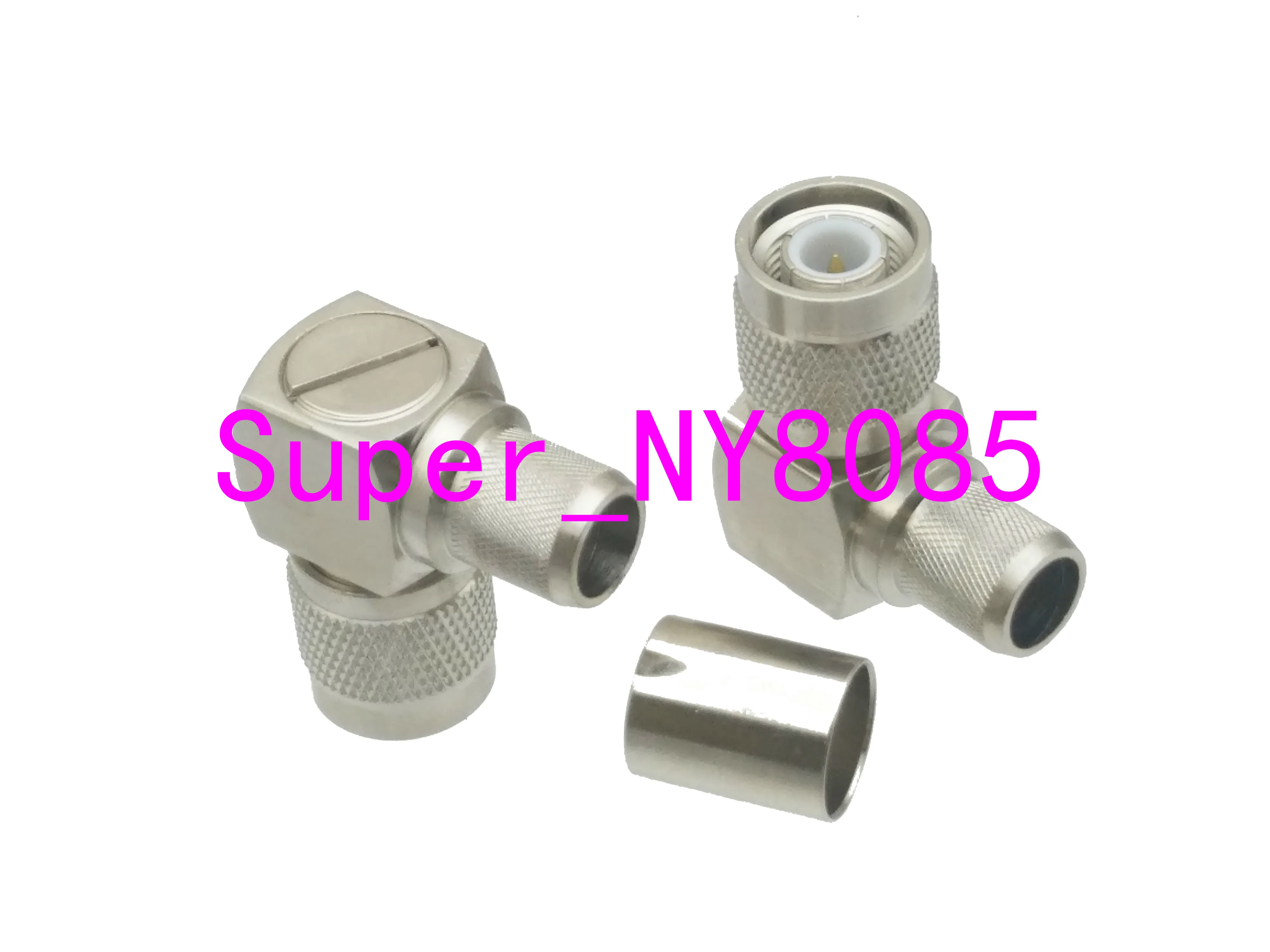 

1pce Connector TNC male plug crimp RG8 RG213 LMR400 RG214 cable right angle