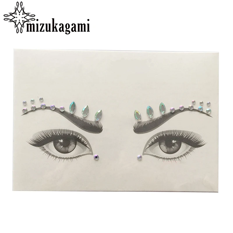 

Acrylic Resin Drill Stick Bindi Sticker Handpicked Bohemia And Tribal Style Face And Eye Jewels Forehead Decor Sticker