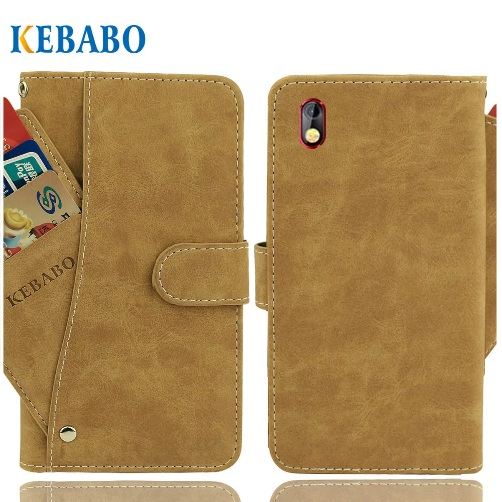 

Vintage Leather Wallet BQ BQ-5209L Strike LTE Case 5.2" Flip Luxury 3 Front Card Slots Cover Magnet Stand Phone Protective Bags