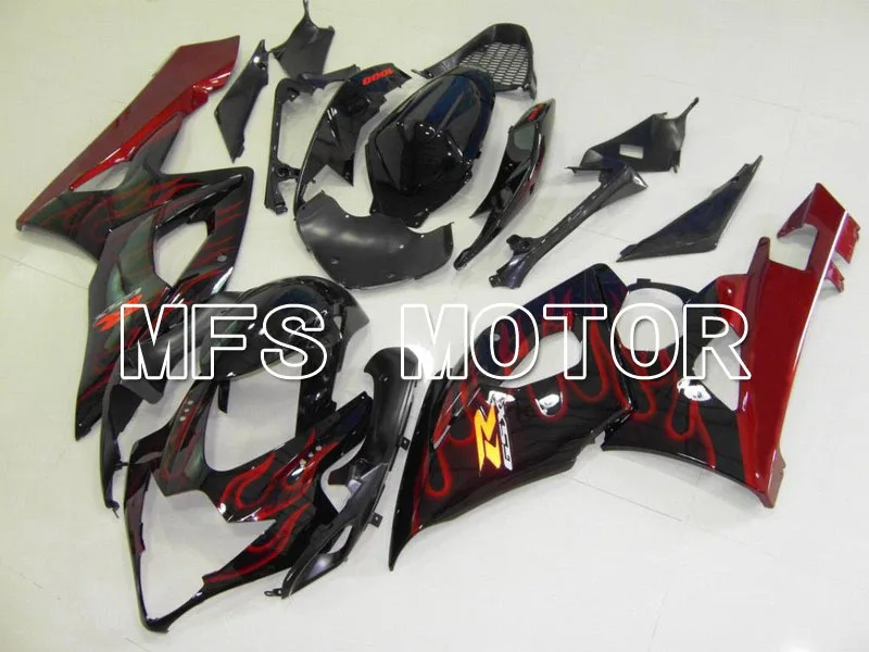 Для Suzuki GSXR 1000 К5 2005 2006 ABS инъекции Обтекателя комплекты GSXR1000 К5 05 06 Красный пламя черный/красный Для Suzuki GSXR 1000 К5 2005 2006 ABS инъекции Обтекателя комплекты GSXR1000 К5 05 06 Красный пламя черный/красный