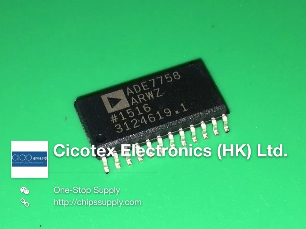 

3pcs/lot ADE7758ARWZ SOP24 IC ENERGY METERING 3PHASE 24SOIC
