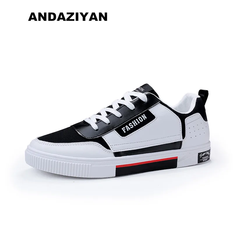 Red Costura white black White And Sapatas Blue Sapatos Lona Novos Couro Dos De Homens RRa4TgqP
