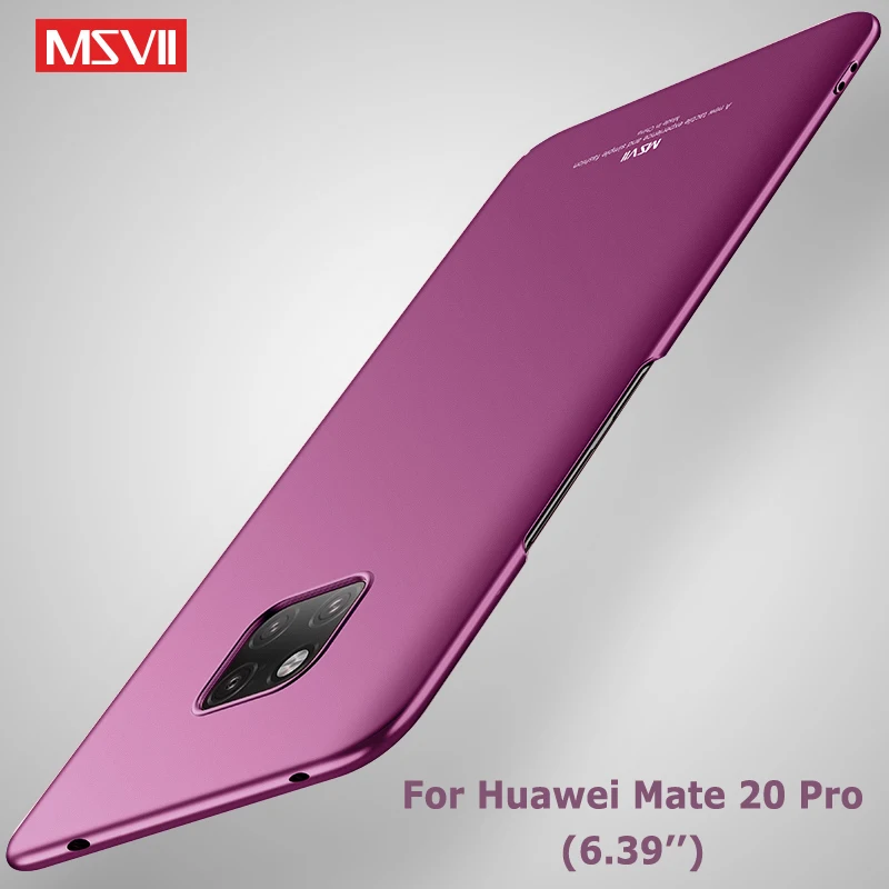 

Mate 20 Pro Case Cover Msvii Slim Matte Coque For Huawei Mate 20 Pro X Case Hard PC Cover For Huawei Mate 20 Lite Mate20 Cases