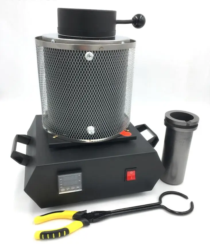 New Electric Melting Furnace Melt Scrap Jewlery Silver Gold Pour Bars