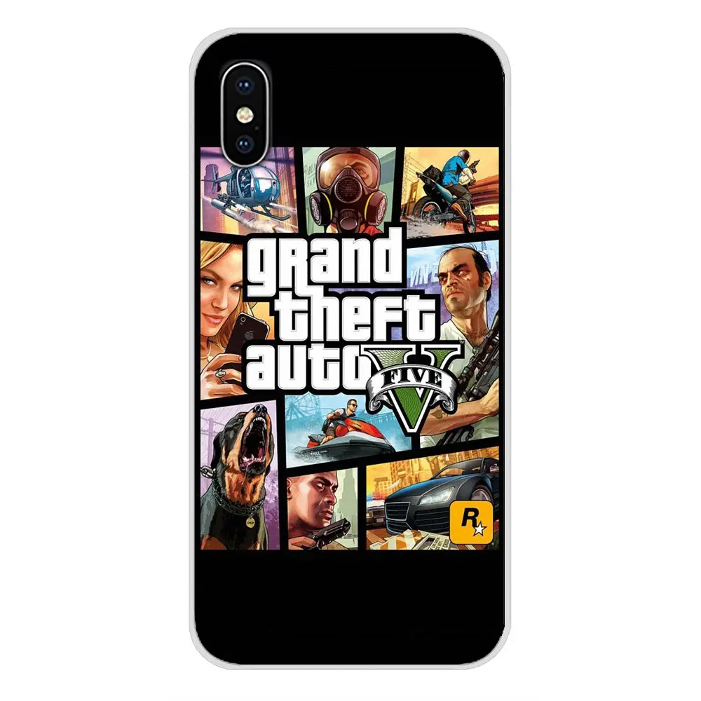 Soft Transparent Shell Cases rockstar gta 5 Grand Theft Newly For Samsung Galaxy A3 A5 A7 A9 A8 Star A6 Plus - Цвет: images 1