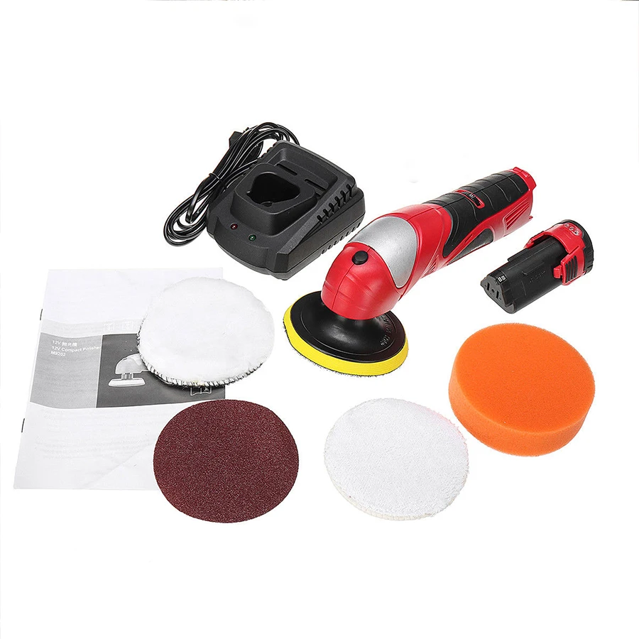 

Car Polisher Waxer Adjustable Speed Portable Waxing Machine 12V Lithium Battery Charging Polishing Machine