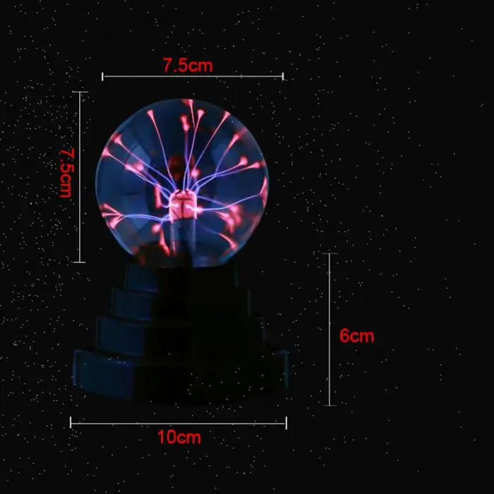 Плазменный шар лампа касательная Чувствительная Туманность сфера шар Новинка игрушка PAK55