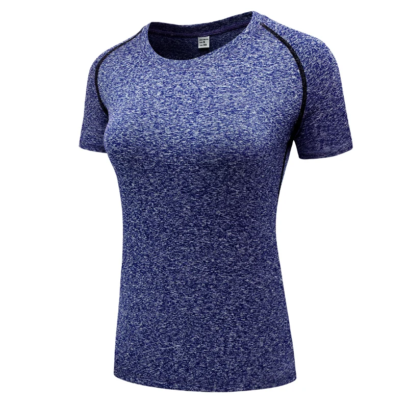Женские быстросохнущие футболки для фитнеса, эластичные спортивные футболки с сеткой для йоги, трико, топы для спортзала и бега, футболки с коротким рукавом, блузки, одежда